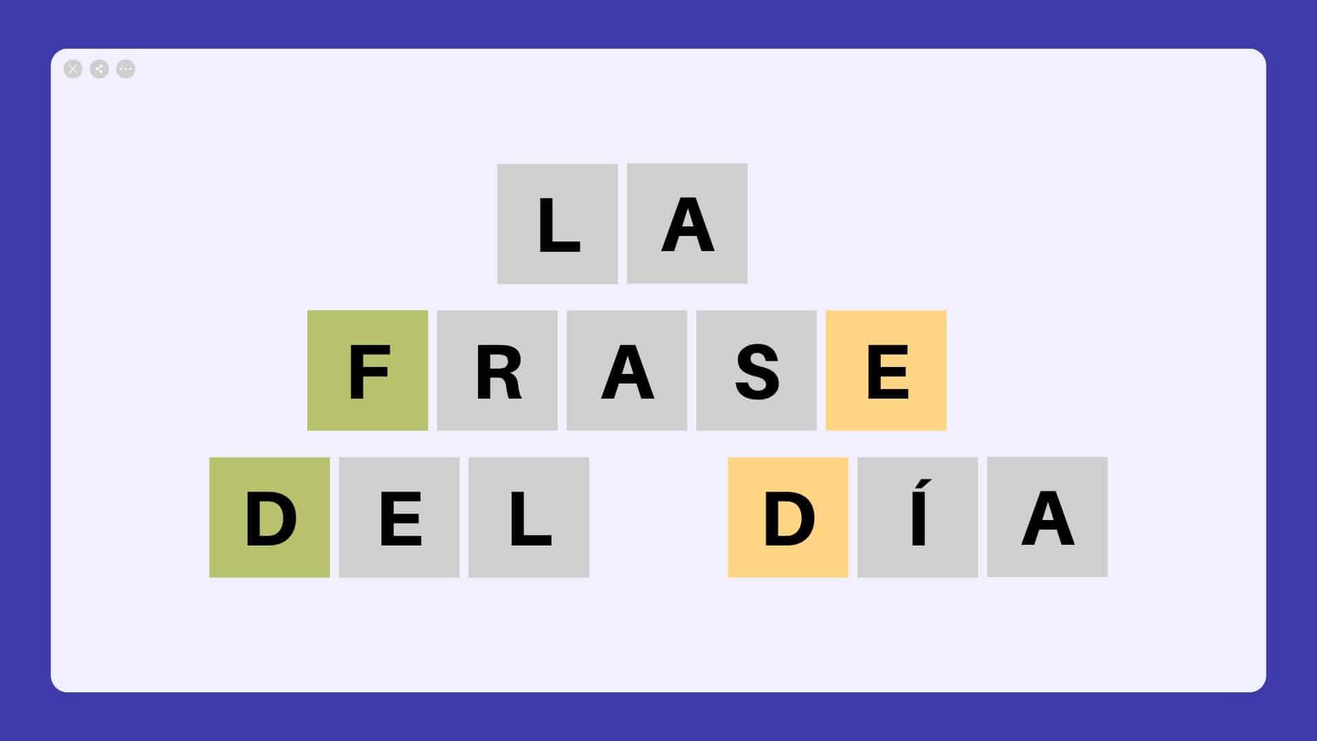 soluciones de la frase del día