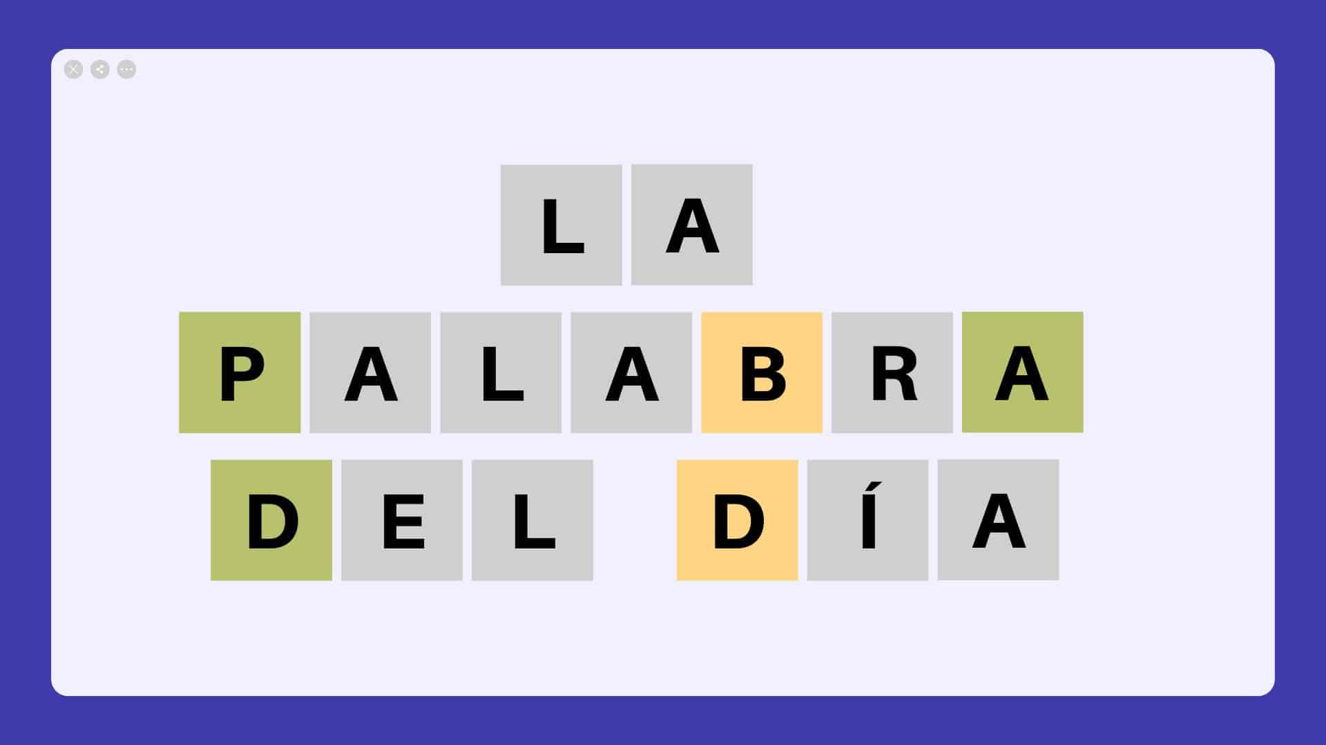 soluciones a la palabra del día
